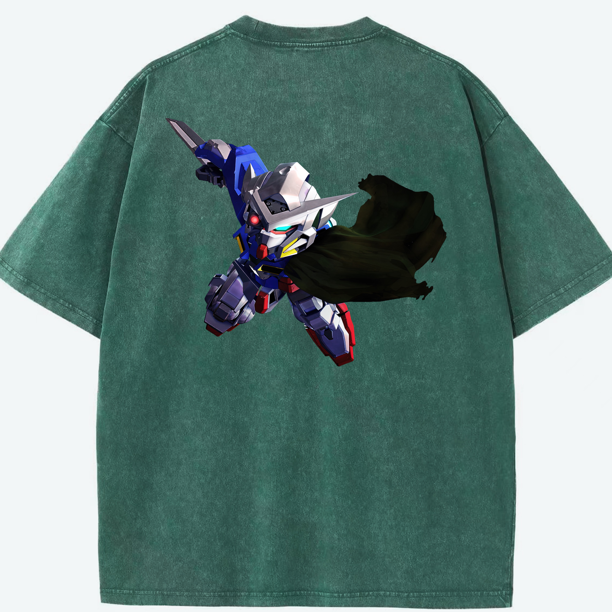 （画像用） 機動戦士ガンダム Mobile Suit Gundam 綿100% ヴィンテージ風 半袖Tシャツ（背面プリント）